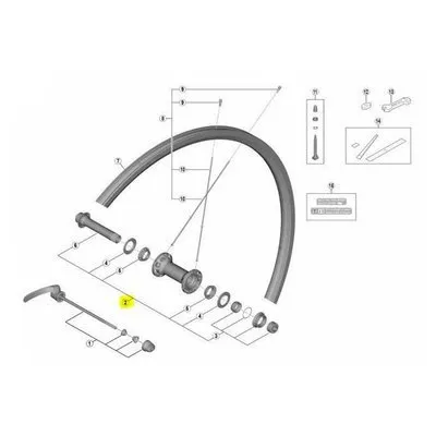 Shimano Axis Rs700 Center Lock Nabenachse, Black, One Size Shimano Axis Rs700 Center Lock Nabenachse, Black, One Size