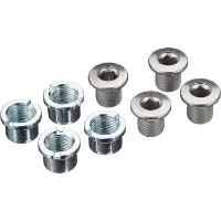 Shimano Bolzen zur Befestigung der Doppelplatten (m8 x 8,5) und Muttern (4 Sätze) FC-M391 (x4) Unisex