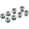 Shimano Bolzen zur Befestigung der Doppelplatten (m8 x 8,5) und Muttern (4 Sätze) FC-M391 (x4) Unisex, silber, TU