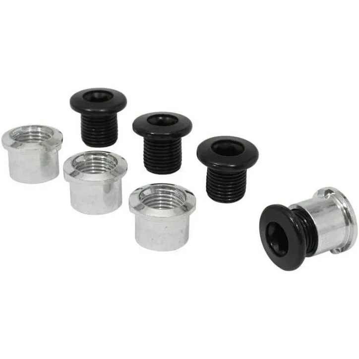 Shimano Bolzen zur Befestigung der Tischplatte (m8 x 8,5 / 1 Einheit = 4 Stück) und Muttern (1 Einheit = 4 Stück) FC-M6000 (x4) Unisex, silber, TU