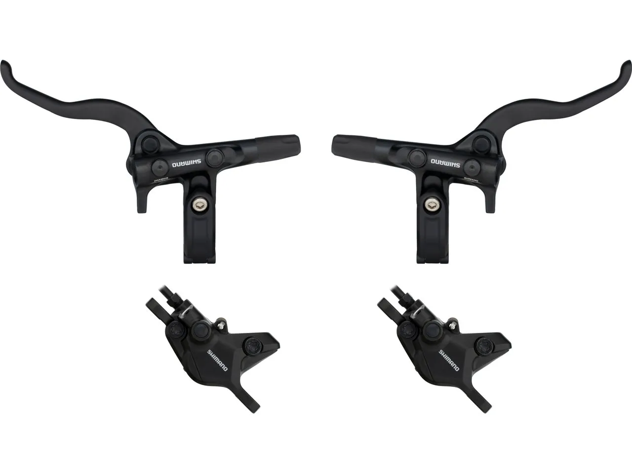 Shimano BR-MT410 + BL-M4100 v+h Set Scheibenbremse J-Kit, Schwarz, Satz (VR + HR) Shimano BR-MT410 + BL-M4100 v+h Set Scheibenbremse J-Kit, Schwarz, Satz (VR + HR)