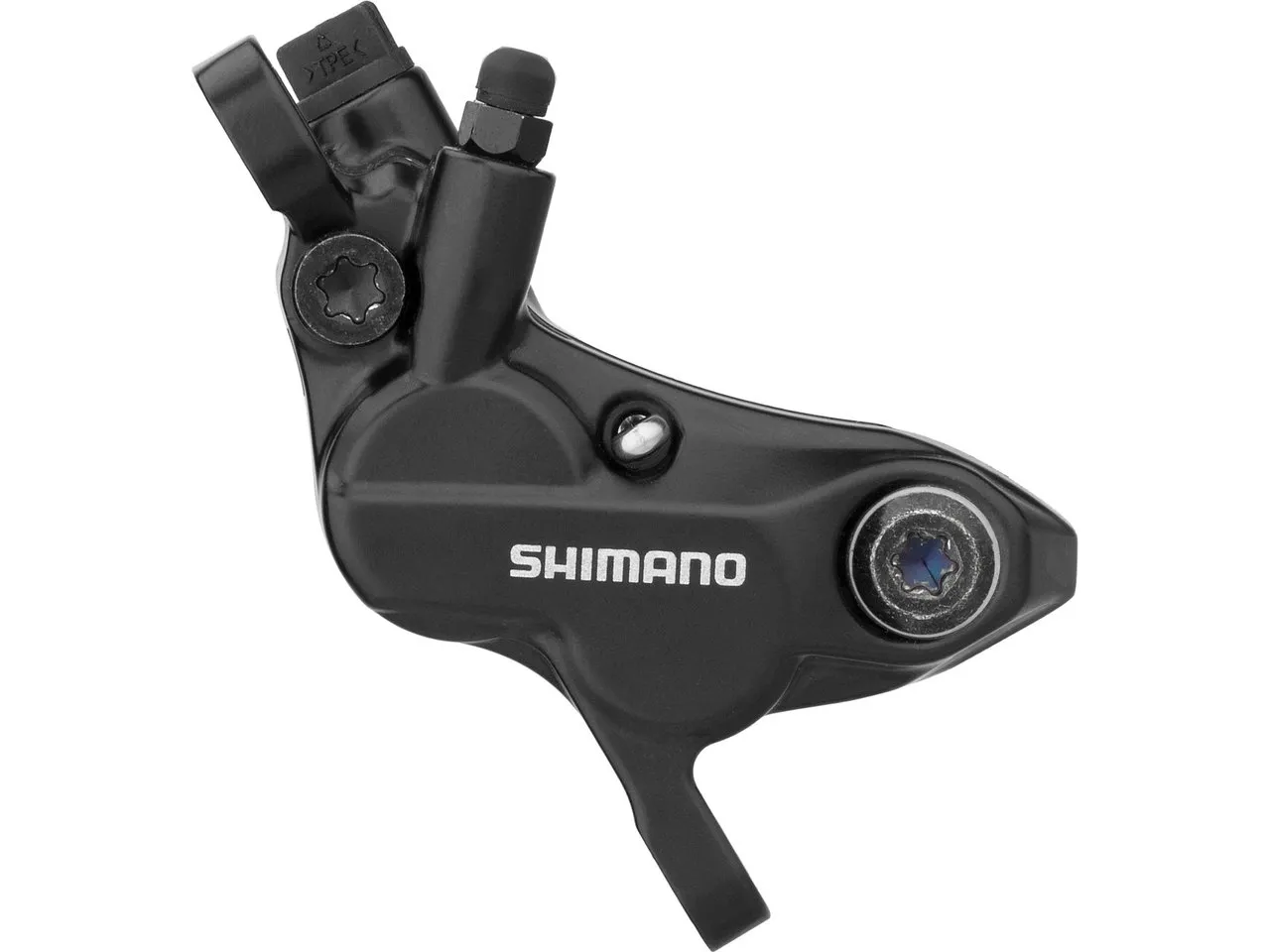 Shimano BR-MT520 Bremssattel mit Resinbelag, Schwarz, VR / HR Postmount 6" Shimano BR-MT520 Bremssattel mit Resinbelag, Schwarz, VR / HR Postmount 6"