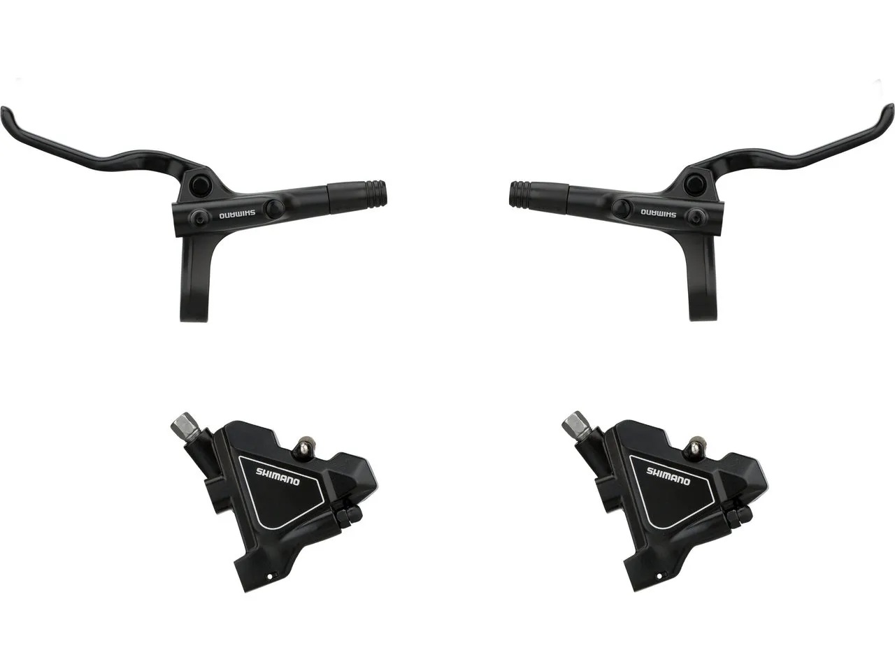 Shimano BR-UR300 + BL-MT200 v+h Set Scheibenbremse, Schwarz, Satz (VR + HR) Shimano BR-UR300 + BL-MT200 v+h Set Scheibenbremse, Schwarz, Satz (VR + HR)