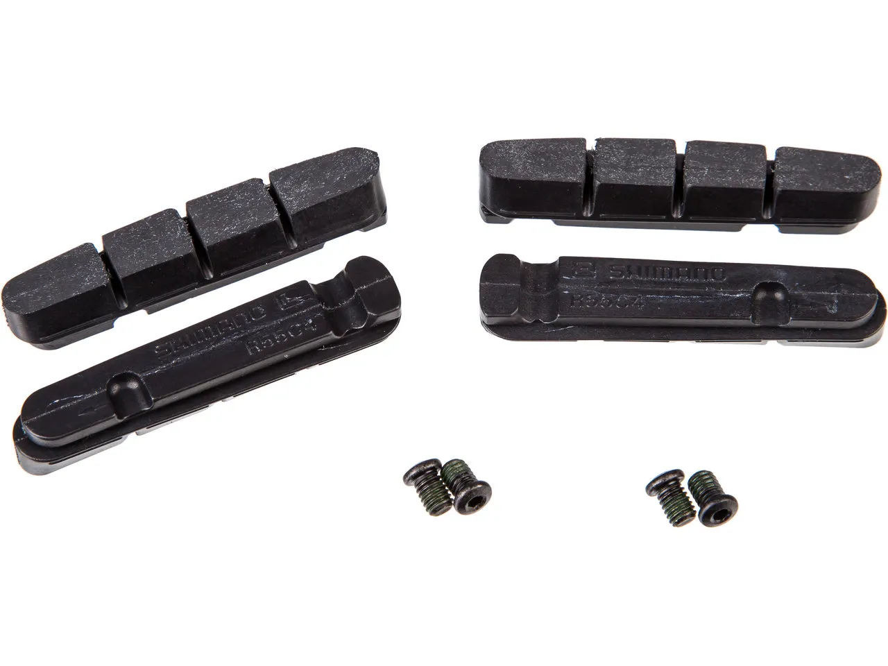 Shimano Bremsgummis R55C4 für Dura-Ace, Ultegra, 105 - 2 Paar, Schwarz, one_size Shimano Bremsgummis R55C4 für Dura-Ace, Ultegra, 105 - 2 Paar, Schwarz, one_size