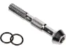 Shimano Bremsleitungsschraube mit Dichtring für BR-M985 / M8000 / SH-BH90-SB, Grau, one_size