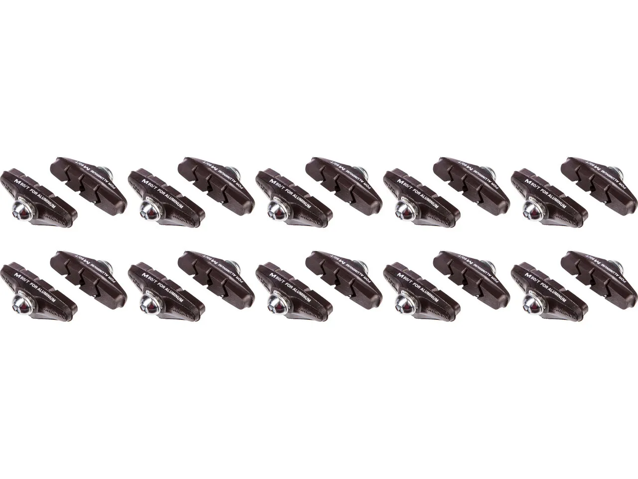 Shimano Bremsschuhe M50T für Tiagra, Sora - 10 Paar, Schwarz, one_size Shimano Bremsschuhe M50T für Tiagra, Sora - 10 Paar, Schwarz, one_size