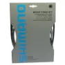 Shimano Bremszug- und Mantelset für Vorder- und Hinterrad Unisex, schwarz, TU