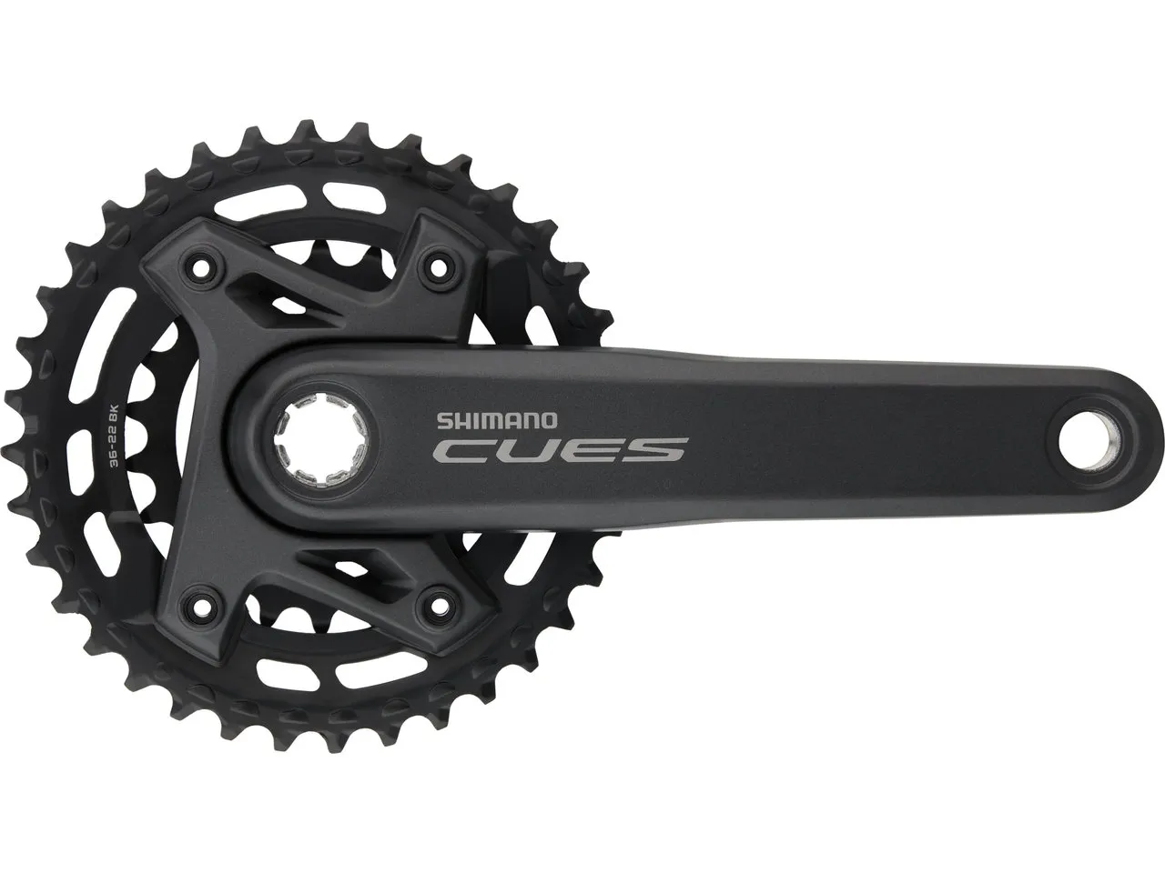 Shimano CUES Kurbelgarnitur FC-U6000-2 mit Kettenschutzring Shimano CUES Kurbelgarnitur FC-U6000-2 mit Kettenschutzring