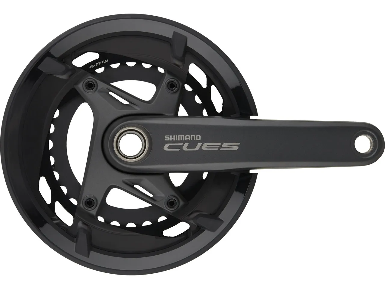 Shimano CUES Kurbelgarnitur FC-U6010-2 Hollowtech II mit Kettenschutzring Shimano CUES Kurbelgarnitur FC-U6010-2 Hollowtech II mit Kettenschutzring