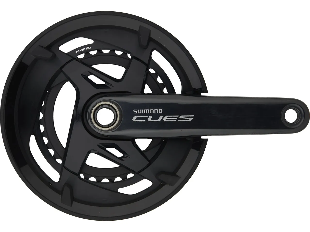 Shimano CUES Kurbelgarnitur FC-U8000-2 Hollowtech II mit Kettenschutzring