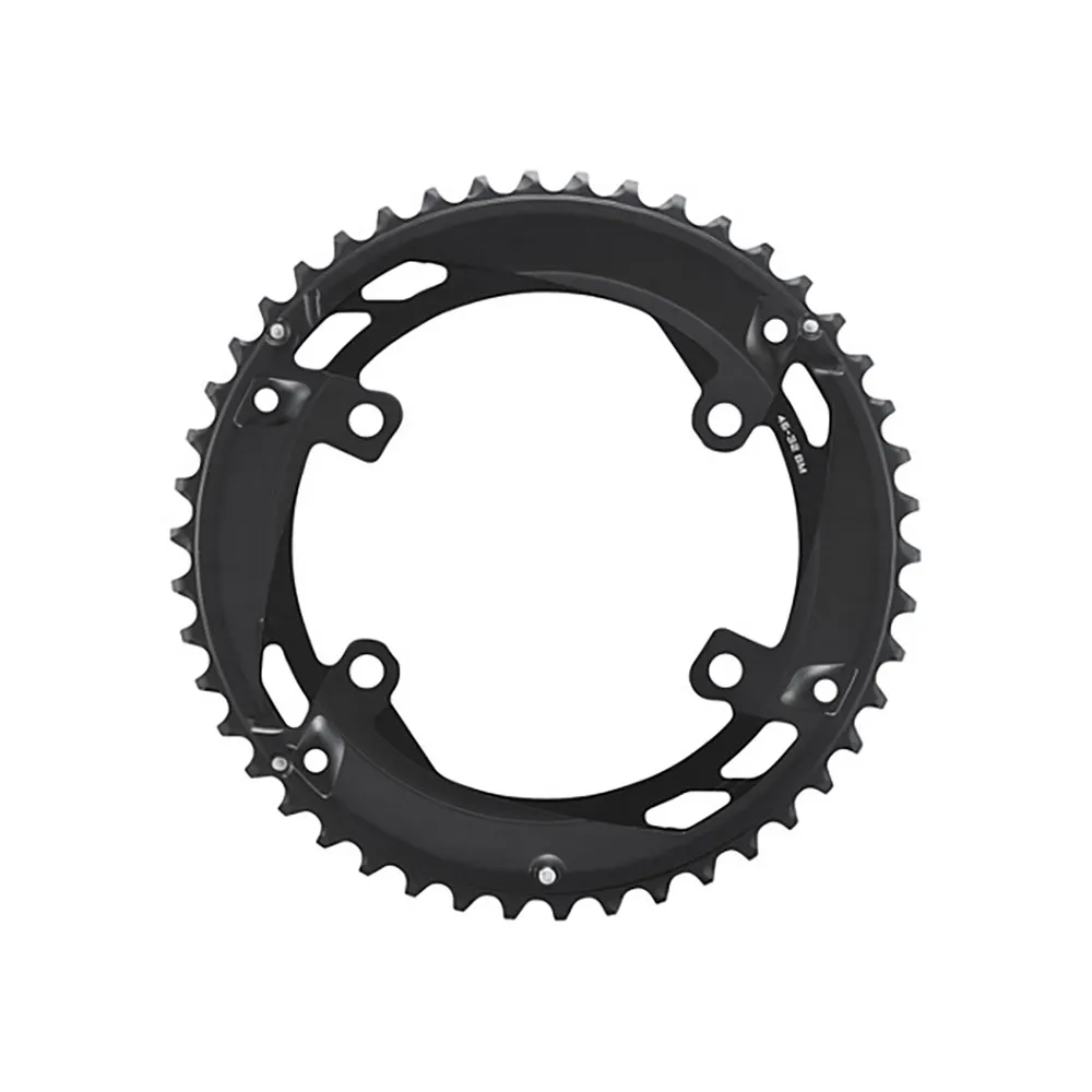 Shimano Cues U6010-2 110 Bcd 2 Kettenblatt, Black, 46t Shimano Cues U6010-2 110 Bcd 2 Kettenblatt, Black, 46t