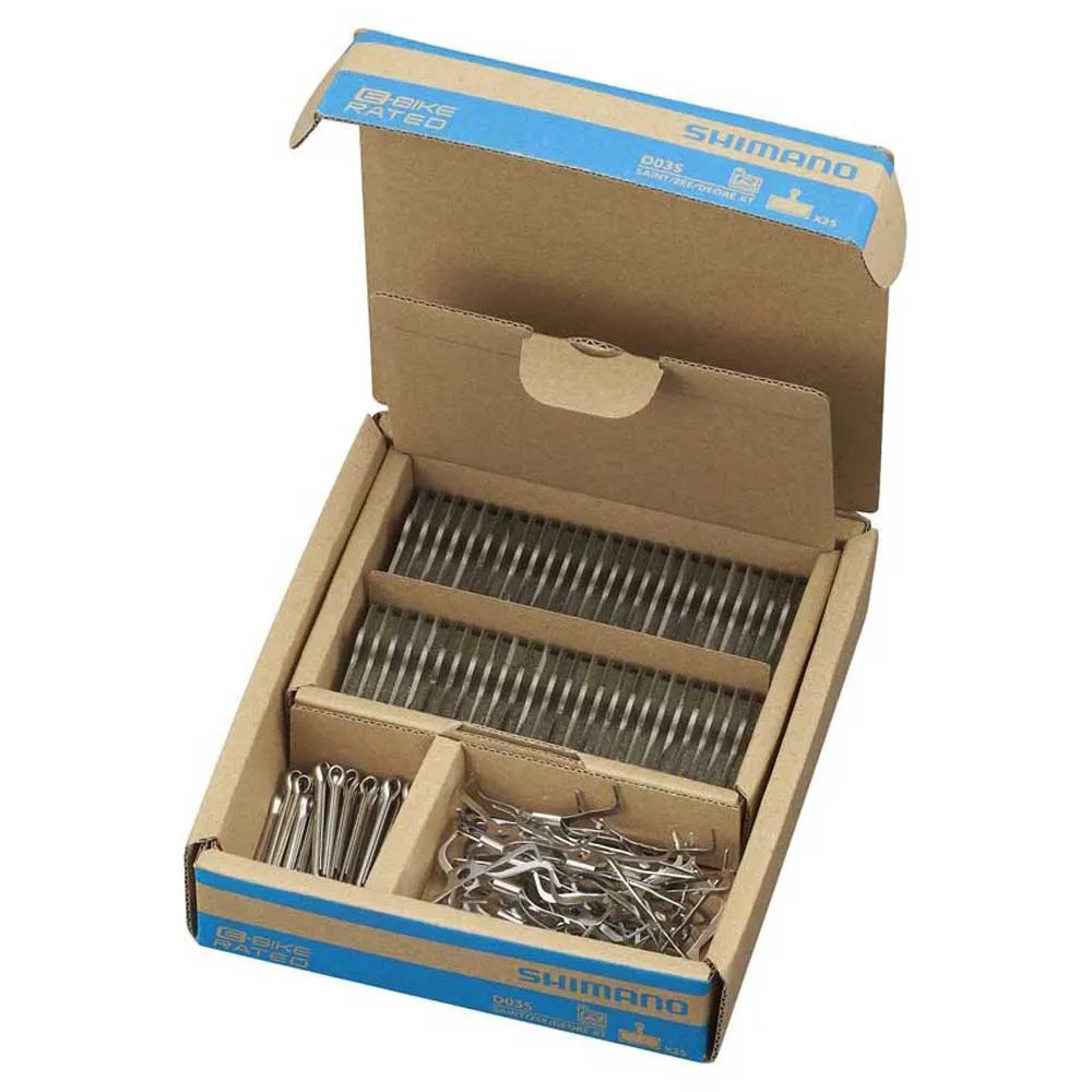 Shimano D03s Harz-scheibenbremsbeläge 25 Paare, Grey, One Size Shimano D03s Harz-scheibenbremsbeläge 25 Paare, Grey, One Size