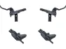 Shimano Deore v+h Set Scheibenbremse BR-M6100 J-Kit, Schwarz, Satz (VR + HR)