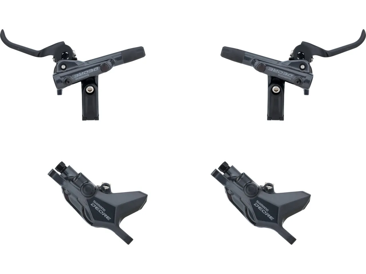 Shimano Deore v+h Set Scheibenbremse BR-M6100 J-Kit, Schwarz, Satz (VR + HR) Shimano Deore v+h Set Scheibenbremse BR-M6100 J-Kit, Schwarz, Satz (VR + HR)