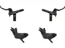 Shimano Deore v+h Set Scheibenbremse BR-M6120 J-Kit, Schwarz, Satz (VR + HR)