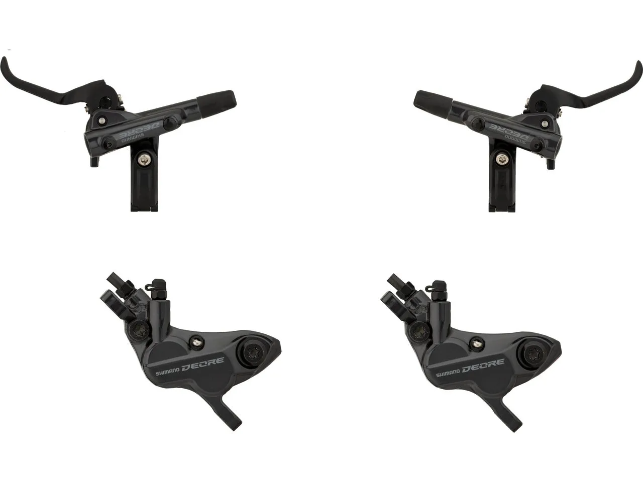 Shimano Deore v+h Set Scheibenbremse BR-M6120 J-Kit, Schwarz, Satz (VR + HR) Shimano Deore v+h Set Scheibenbremse BR-M6120 J-Kit, Schwarz, Satz (VR + HR)