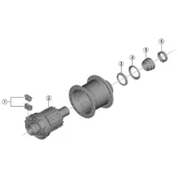 Shimano Dh-ur708-3d Interne Montage