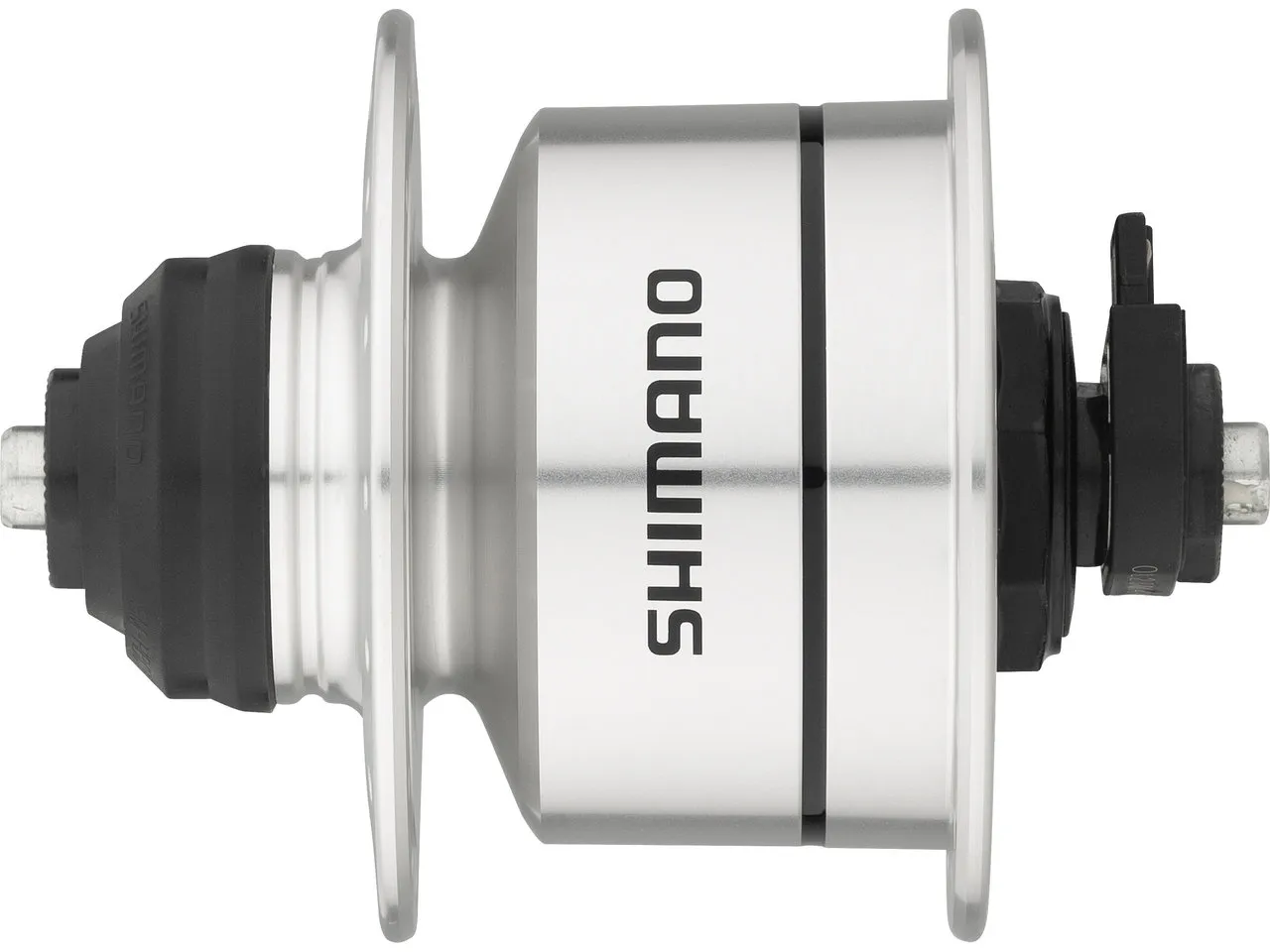 Shimano Disc Center Lock Nabendynamo DH-3D72, Silber, 32 Loch Shimano Disc Center Lock Nabendynamo DH-3D72, Silber, 32 Loch