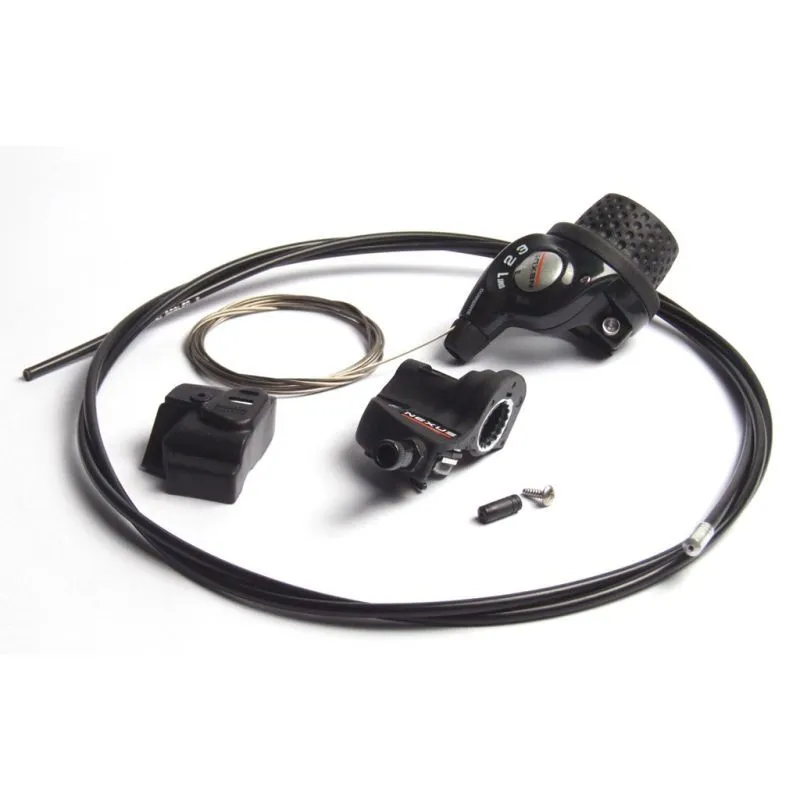 Shimano Drehbarer Griff mit Kabel und Klickbox sl-3s35 nexus revoshift 3v Unisex, schwarz, TU