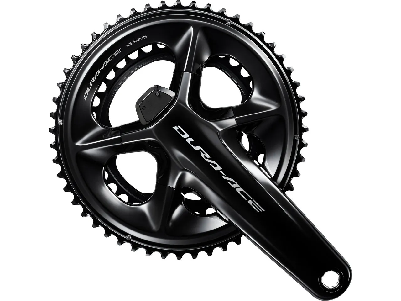 Shimano Dura-Ace Powermeter Kurbelgarnitur FC-R9200-P Hollowtech II, Schwarz