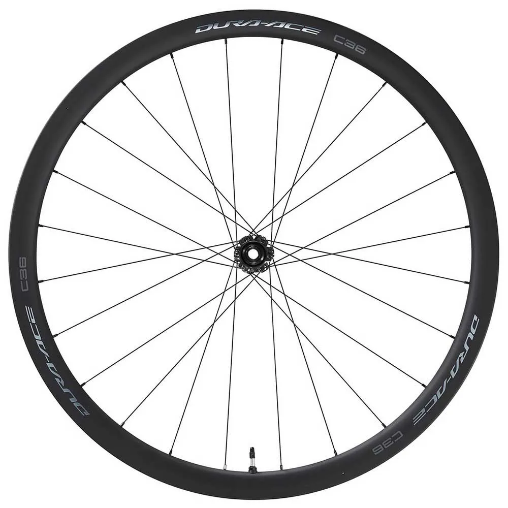 Shimano Dura Ace R9270 C36 Cl Disc Carbon Tubular Rennrad-vorderrad, Black, 12 x 100mm Shimano Dura Ace R9270 C36 Cl Disc Carbon Tubular Rennrad-vorderrad, Black, 12 x 100mm