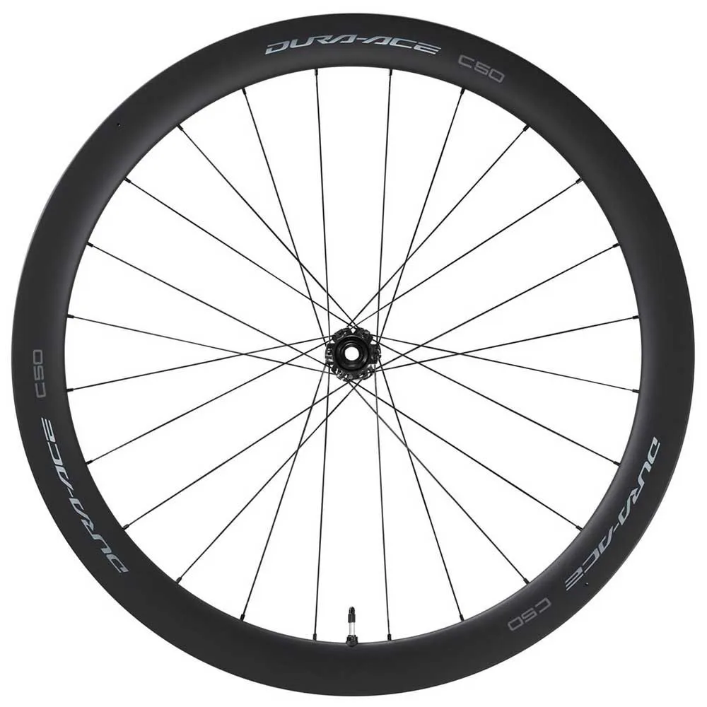 Shimano Dura Ace R9270 C50 Cl Disc Carbon Tubular Rennrad-vorderrad, Black, 12 x 100mm Shimano Dura Ace R9270 C50 Cl Disc Carbon Tubular Rennrad-vorderrad, Black, 12 x 100mm