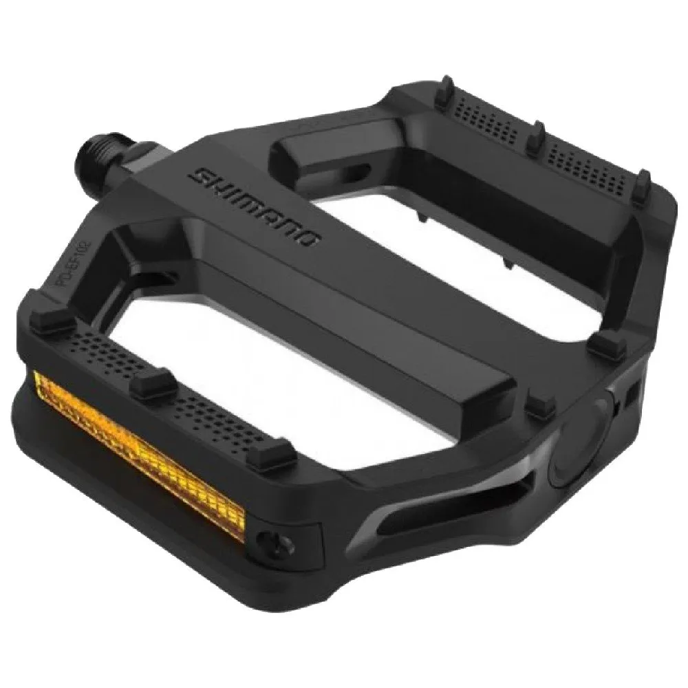 Shimano Ef102 Flat Pedale, Black, One Size Shimano Ef102 Flat Pedale, Black, One Size