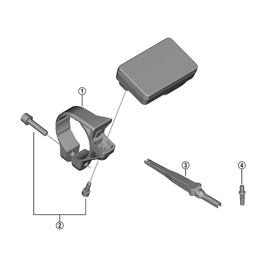 Shimano En600 A Batteriehalter, Black, One Size
