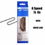 Shimano Fahrradkette Tourney CN-HG40 8/7/6V Unisex, silber, 116 Glieder