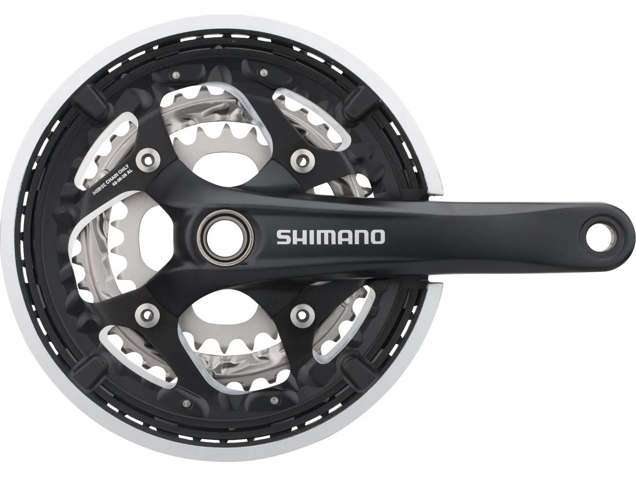 Shimano FC-T551 Kurbelgarnitur mit Kettenschutzring Shimano FC-T551 Kurbelgarnitur mit Kettenschutzring