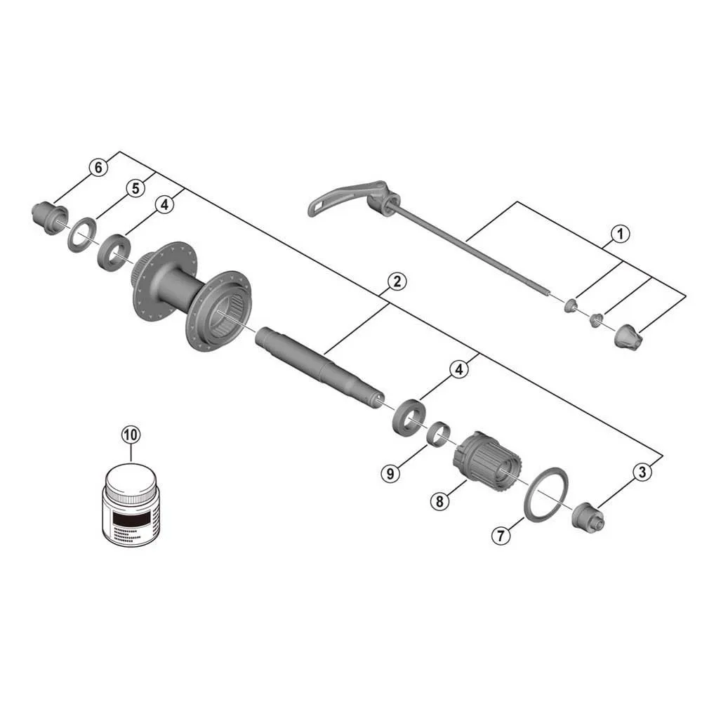 Shimano Fh-mt401 Lager, Black, One Size Shimano Fh-mt401 Lager, Black, One Size