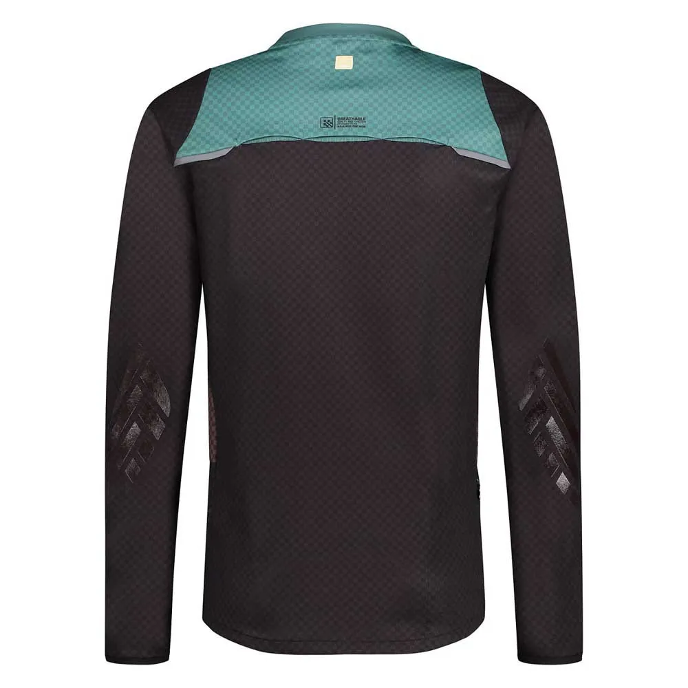 Shimano Fujimi Langarm-trikot, Black / green