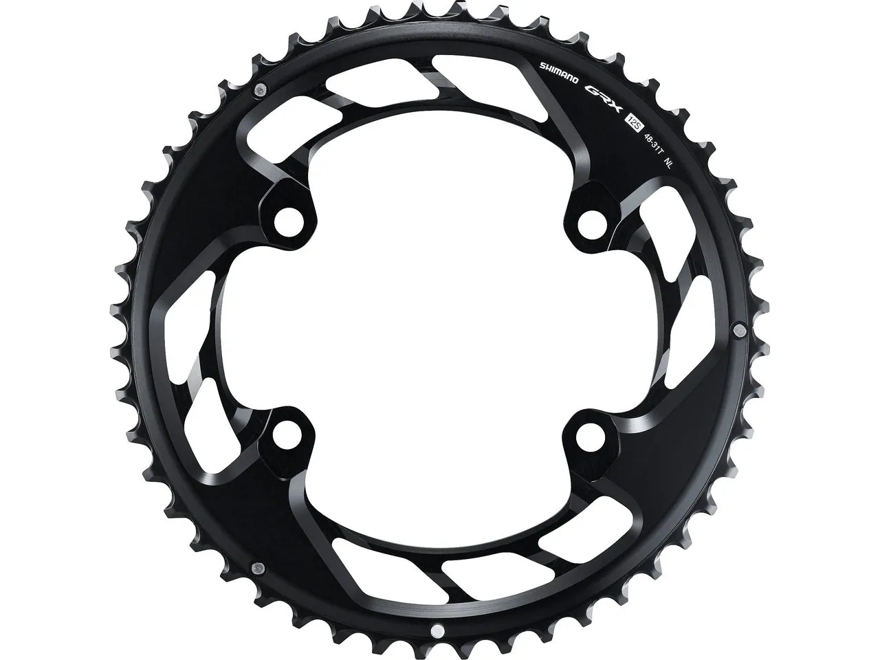Shimano GRX Kettenblatt FC-RX820 / FC-RX810 12-fach, Schwarz