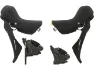 Shimano GRX v+h Set Scheibenbremse BR-RX400 + ST-RX600, Schwarz, Satz (VR + HR)