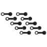 Shimano Gummikappensatz Für Entlüftungsnippel An Scheibenbremssätteln 10 Einheiten, Black, One Size