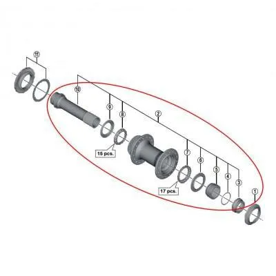 Shimano Hb M8010 Deore Xt Interne Montage, 32/36H 100mm Shimano Hb M8010 Deore Xt Interne Montage, 32/36H 100mm