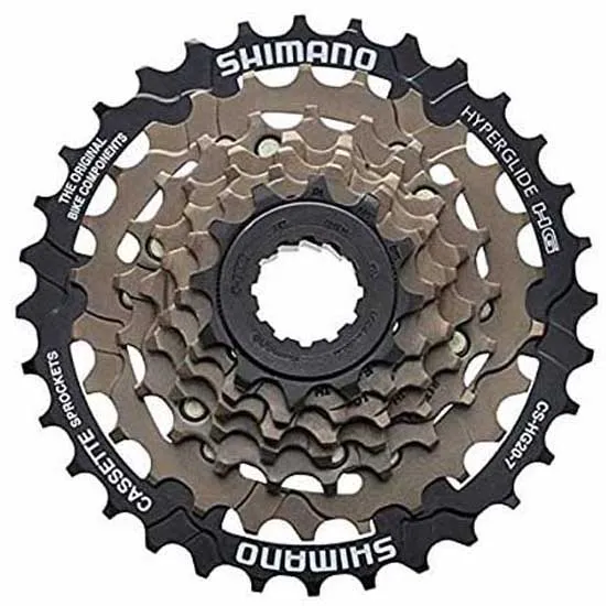 Shimano Hg20 Kassette, Silver, 7s, 12-28t Shimano Hg20 Kassette, Silver, 7s, 12-28t