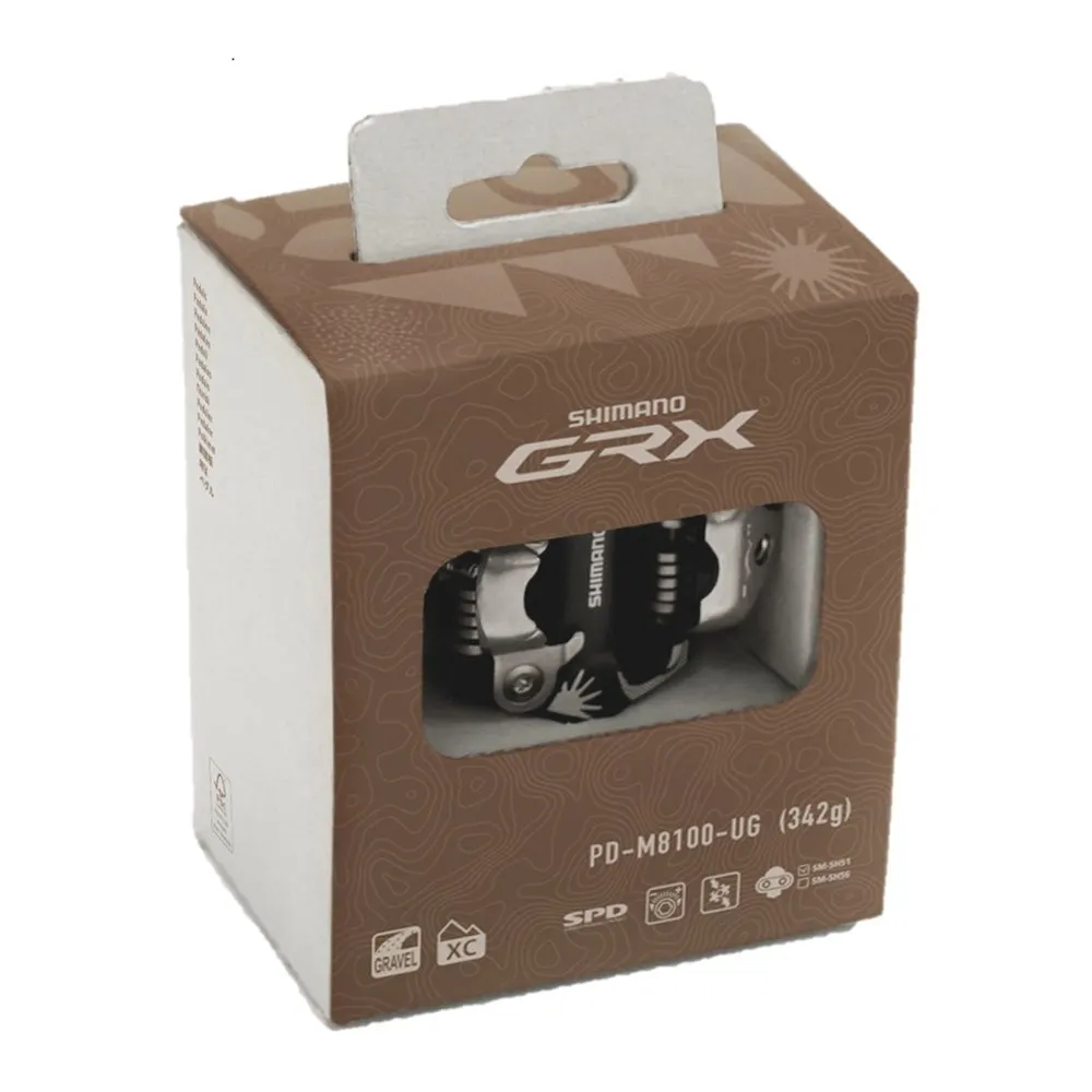 Shimano M8100-ug Spd Grx Pedale, Schwarz, one_size