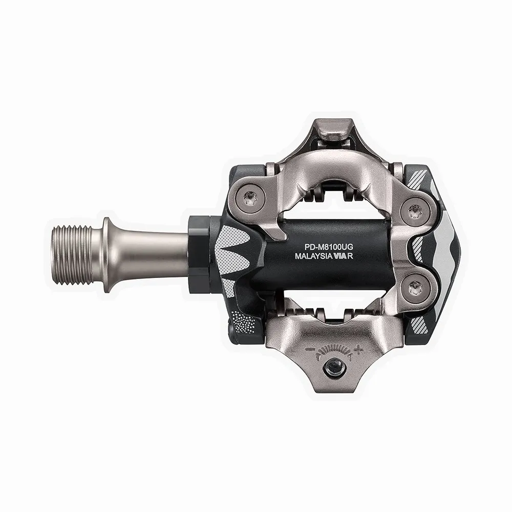 Shimano M8100-ug Spd Grx Pedale, Schwarz, one_size