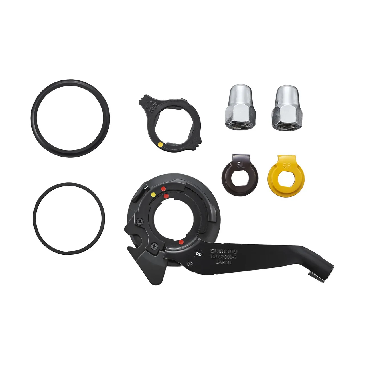 Shimano Nabe mit integrierten Gängen Nexus SM-C7000-5 Unisex, schwarz, 11/8/7/5sp