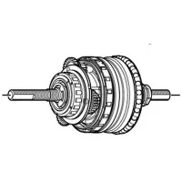 Shimano Nexus Sg-8r36 Interne Montage