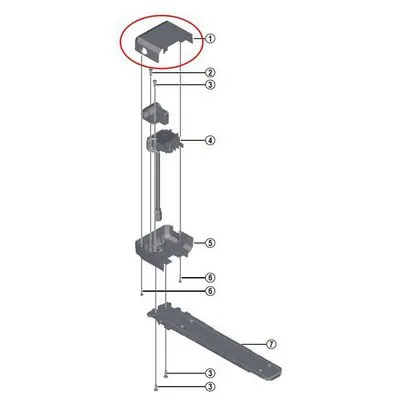 Shimano Obere Abdeckung Batterie E-6000 Axa, Black Shimano Obere Abdeckung Batterie E-6000 Axa, Black