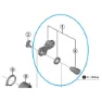 Shimano R7150 Schaltaugen-set, Black, One Size