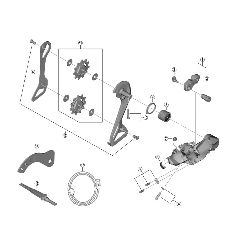 Shimano Rd-r9250 Schaltaugen-set Shimano Rd-r9250 Schaltaugen-set