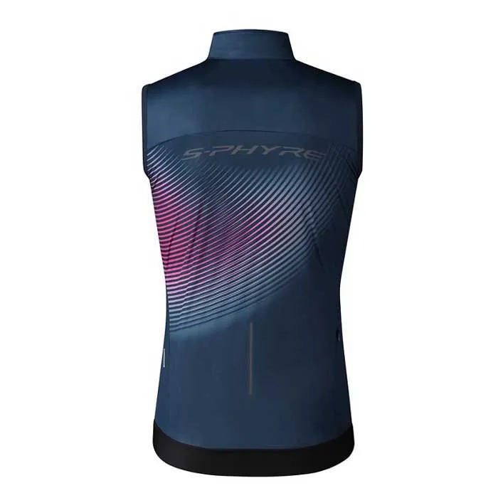 Shimano S-phyre Wind Printed Weste, Black / red Shimano S-phyre Wind Printed Weste, Black / red