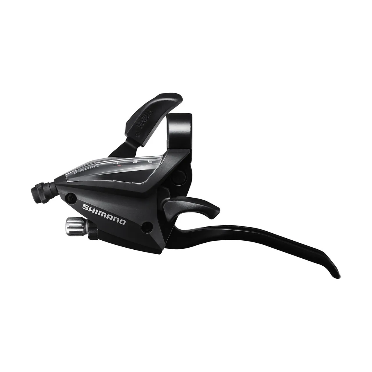 Shimano Schalt- und Bremshebel (für flachen Lenker) 3v ST-EF500-L4A Ez Fire Plus Unisex, schwarz, 1800mm