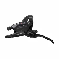 Shimano Schalt- und Bremshebel (für flachen Lenker, hydraulische Scheibenbremse) 2v ST-EF505-2L Ez Fire Plus Unisex