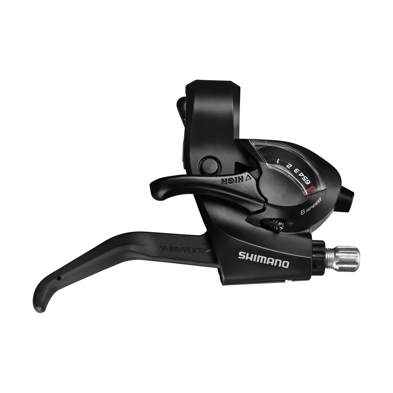 Shimano Schalt- und Hinterradbremshebel 7v ST-EF41 Unisex, schwarz, 2050mm