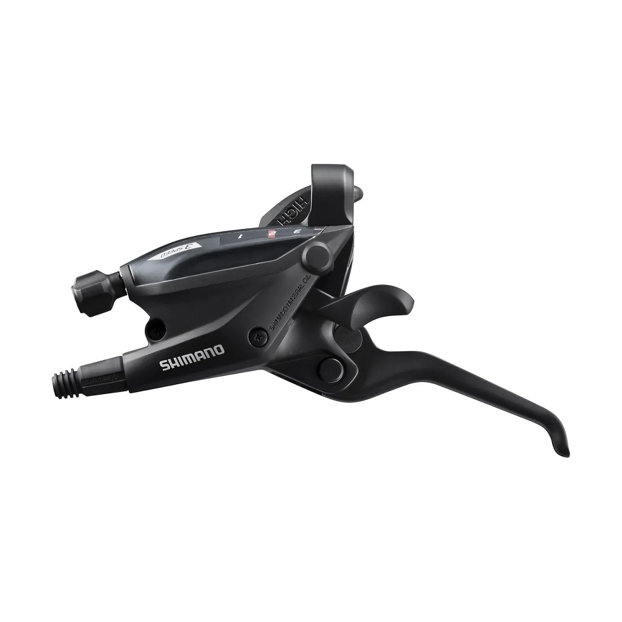 Shimano Schalthebel- und Bremseinheit (für flache Lenker) ST-EF505-L Ez Fire Plus Unisex, schwarz, 1800mm