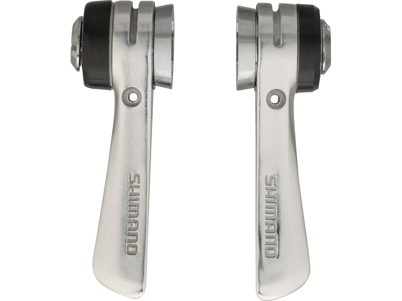 Shimano Schalthebel v+h Set SL-R400 2-/3-/8-fach für Aluminiumrahmen, Silber, 2/3 x 8 fach Shimano Schalthebel v+h Set SL-R400 2-/3-/8-fach für Aluminiumrahmen, Silber, 2/3 x 8 fach